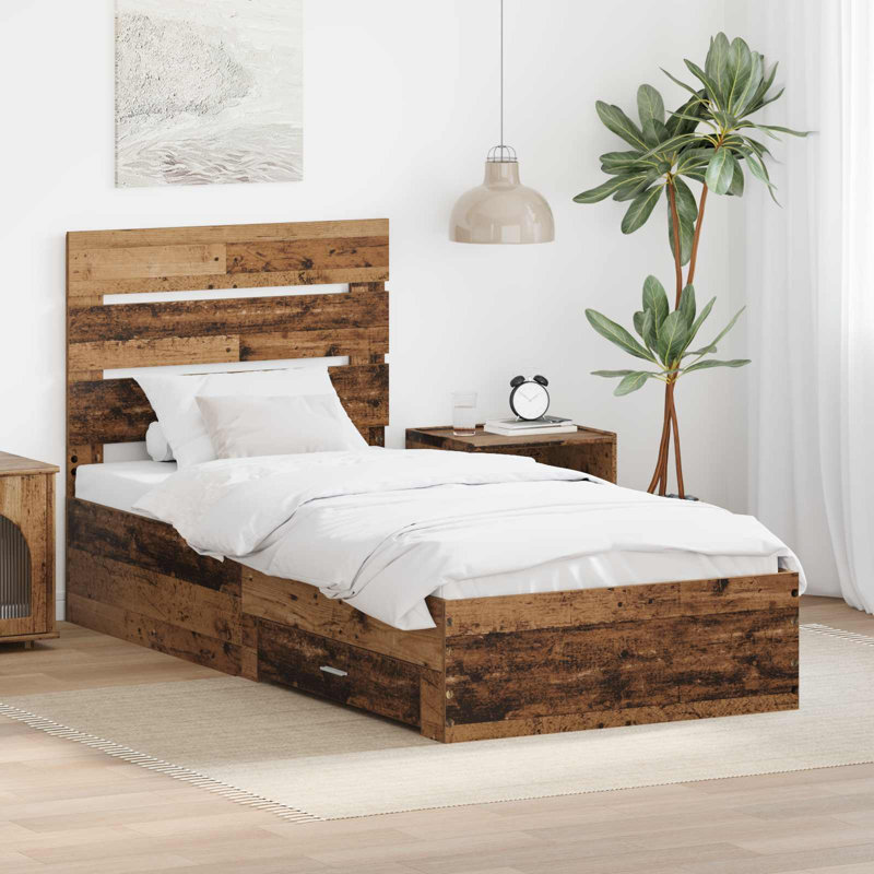 Bed, Old Wood, Single (3')