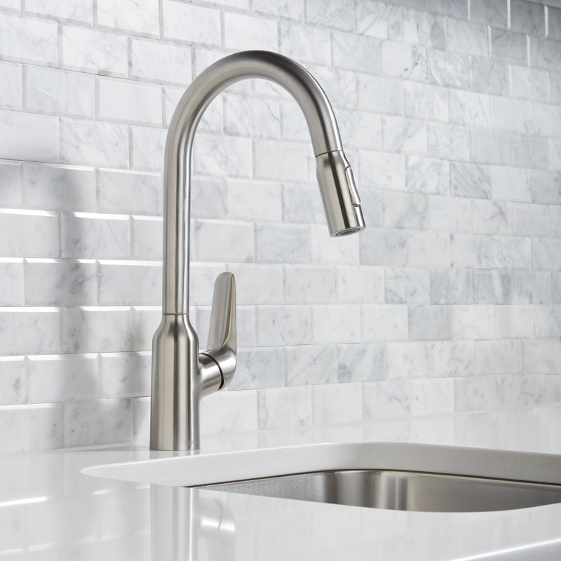 Focus N HighArc Kitchen Faucet with 2-Spray Pull-Down, 1.75 GPM, Stainless Steel Optic