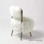 Hailey Chair-Mongolian Lamb-White