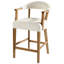 Prater Upholstered Stool with Solid Wood Frame
