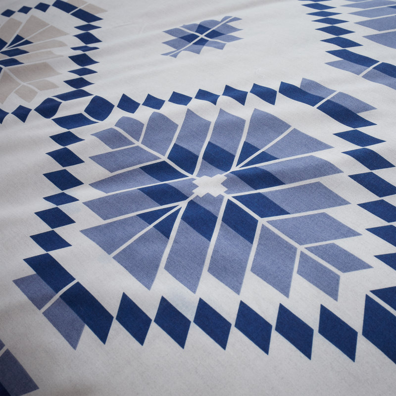 Navajo Geometric Reversible Check Duvet Cover Set, Double - 2 Standard Pillowcases