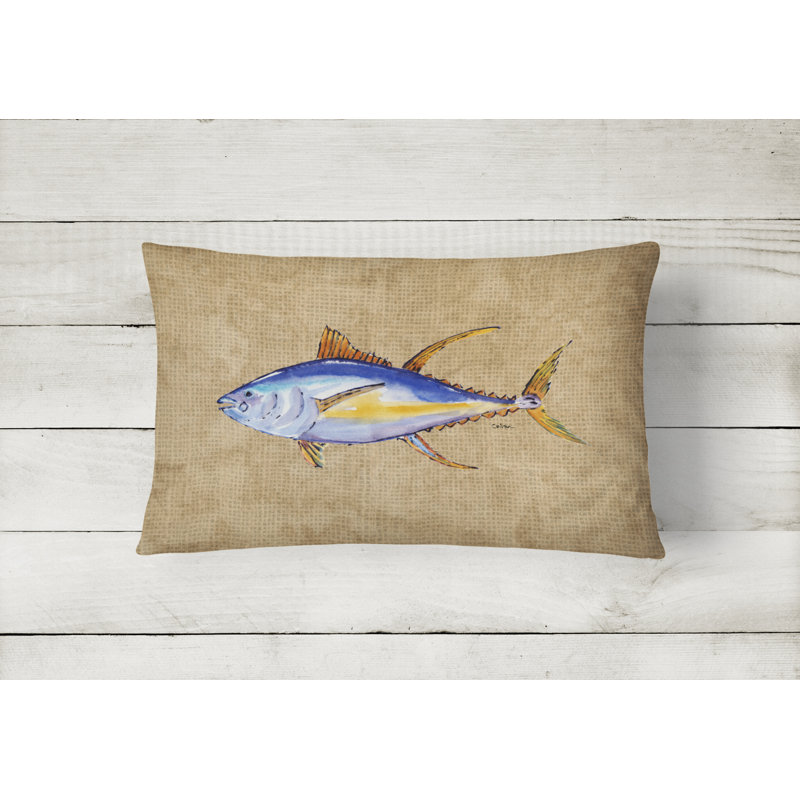 Tuna Outdoor Throw Pillow