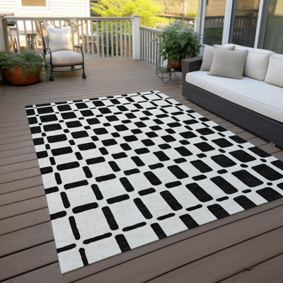 Rectangle Malek 1'8" X 2'6" Indoor/Outdoor Area Rug with Non-Slip Backing