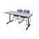 Kobe T-Base Training Seminar Table, 2 Zeng Stack Chairs