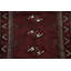 Tapis brun en laine noué à la main de conception unique 2 pi 9 po x 3 pi 10 po Zamo