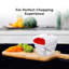 Delcasa Manual Chopper – Mini Food Processor, Stainless Steel, White