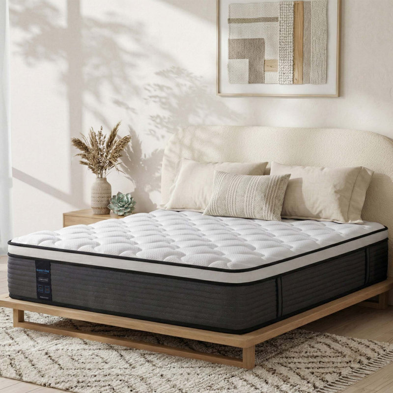 Protaras pour matelas en mousse moyenne hybride, Grand lit, 12"