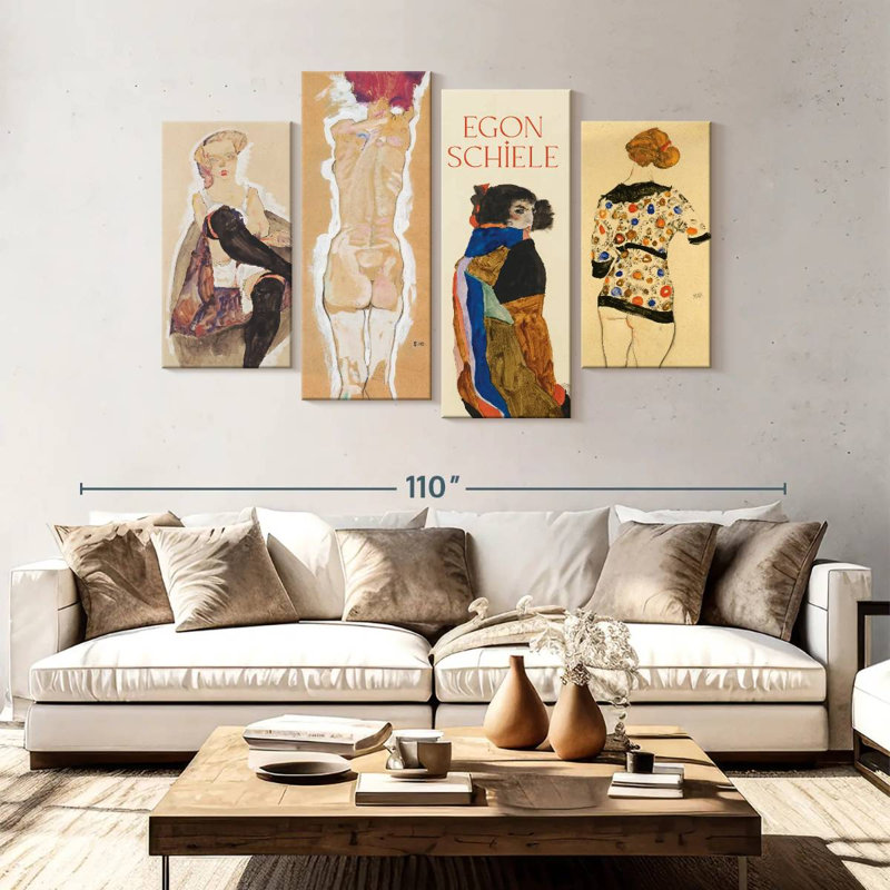 Affiche de l'exposition Leisha Egon Schiele, H 54 po x l 84 po