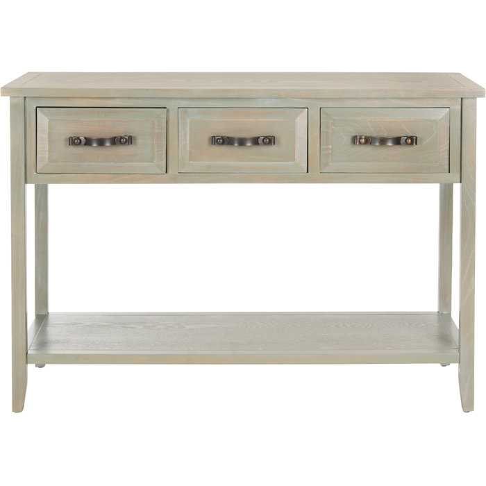 Pauly 42.1'' Solid Wood Console Table, French Gray