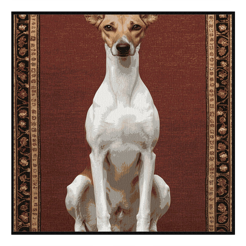  Tapis lavable Ibizan Hound Dogs, Carré 3 pi