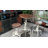 Anguel Pine Round Solid Wood Top Metal Base Dining Table-839709720