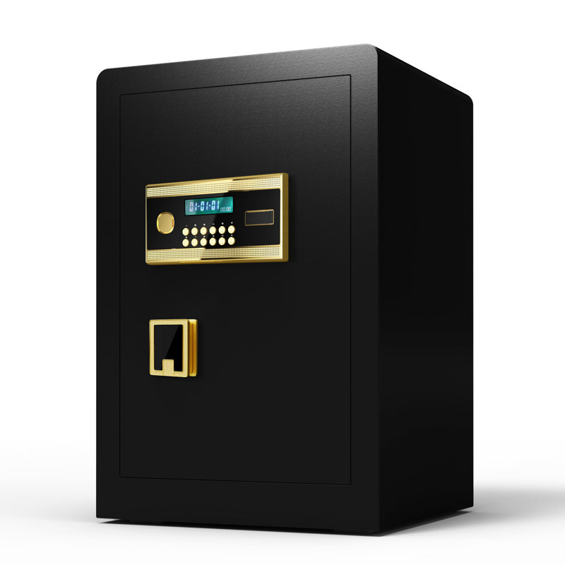 Large Electronic Digital Security Safe With Keypad Lock And Key, Safe Box With Private Inner Cabinet For Home,Office And Hotel(Black)