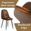 Ensemble de salle à manger extensible 5 pièces avec table en bois aggloméré et 4 chaises rembourrées-133655680