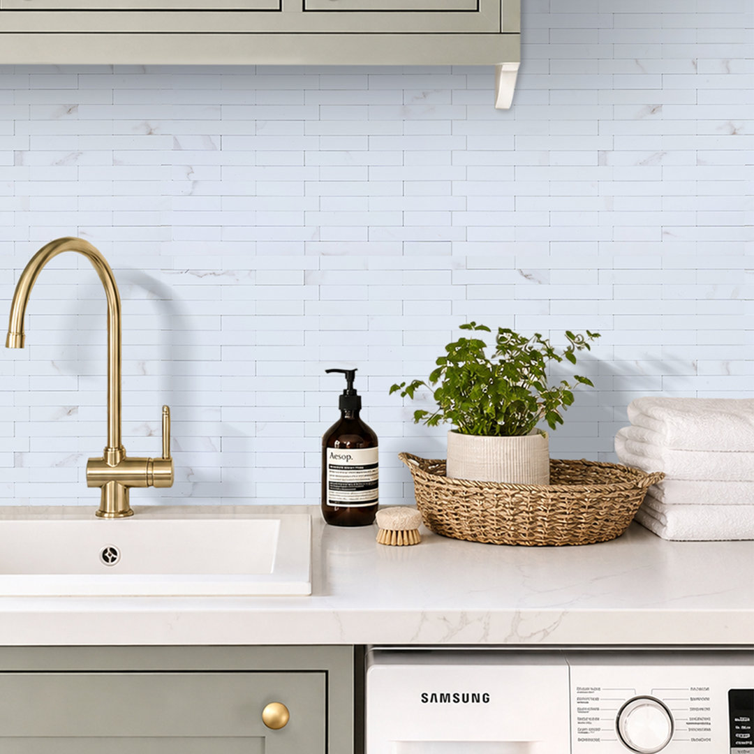 10Pcs Self-Adhesive Marble Wall Tile Stickers