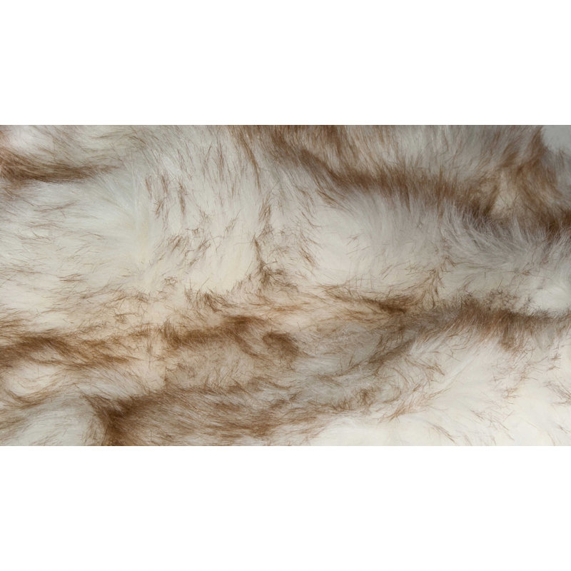 Tapis en fausse peau de mouton Asmat, 2 pi x 3 pi