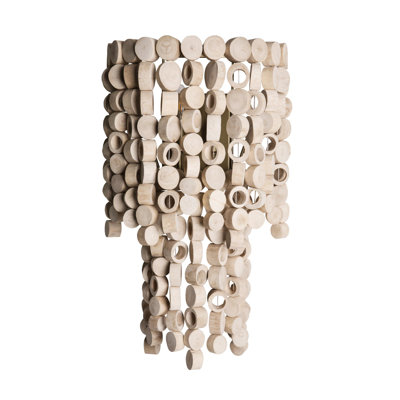 Wood Disk Wall Sconce