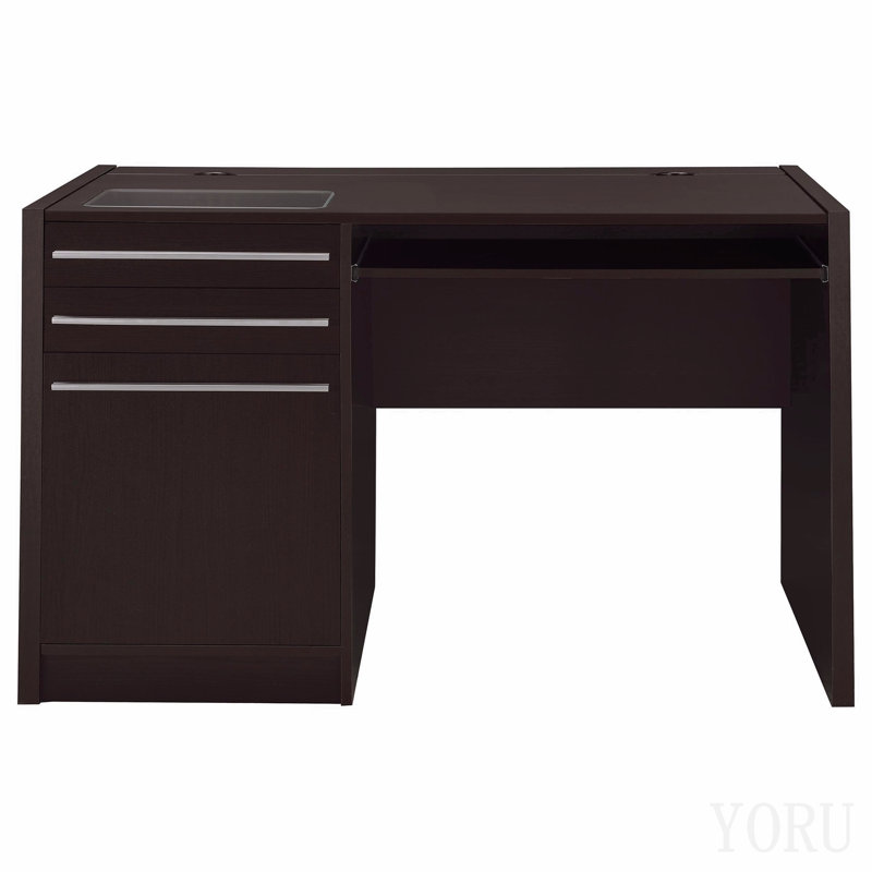 Cappuccino 2-Drawer Computer Desk