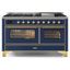 Cuisinière à gaz double autoportante 60 po 5,02 pi³ avec plaque chauffante Majestic II-48279820-48279823