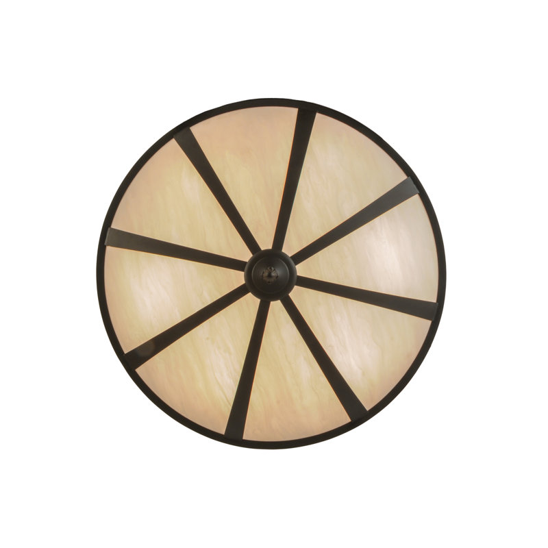 Urban Spoked 6 - Light Semi Flush Mount
