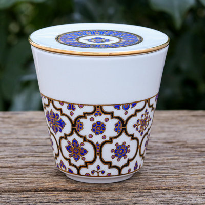 Grande tasse en porcelaine à cinq couleurs Kiva faite à la main Kiva