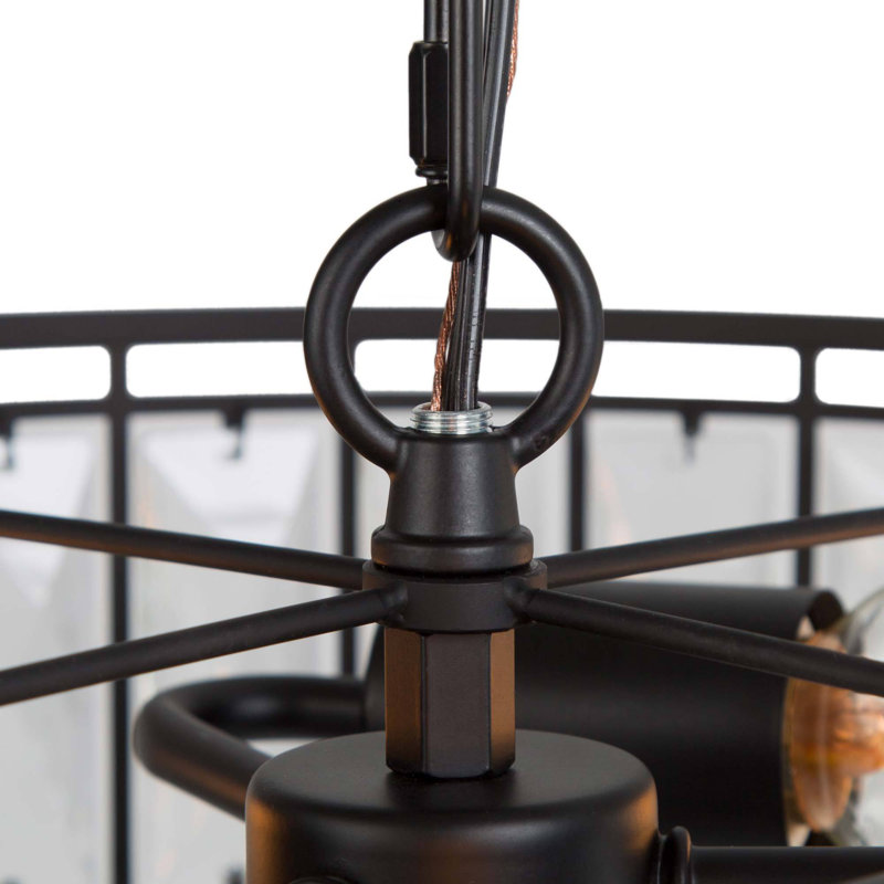 Baconton 3 - Light Dimmable Drum Chandelier