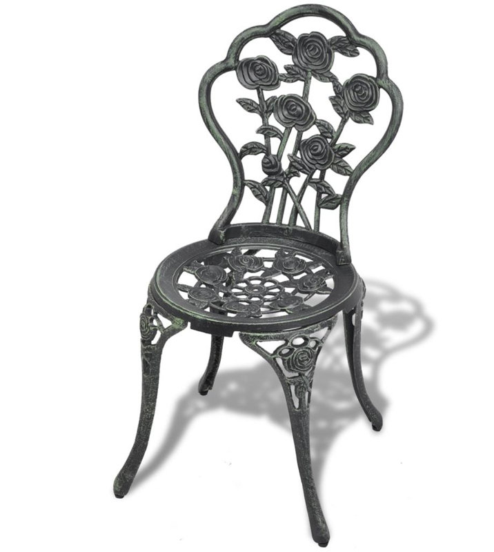 Aluminium Dining Chair, Green