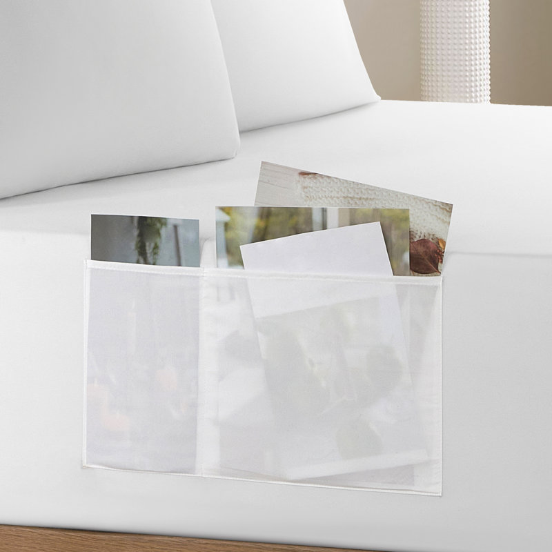 Drap-housse à double face avec housse Urban Lifestyle Tech, Ensemble de draps pour grand lit avec 2 taies d'or, Blanc