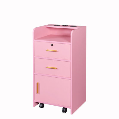 Loc Beauty Salon Storage Cabinet Hair Dryer Holder Stylist Equipment Drawer
