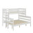 Twin XL Over Queen Bunk Bed With Ladder-439345930