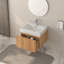 Meuble-lavabo mural 24 po avec lavabo et armoire de salle de bain flottante-2142449435