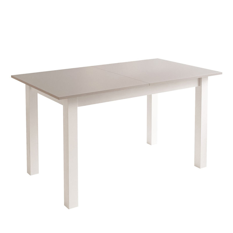 Extendable table ARTON 140 cm, White, Cashmire