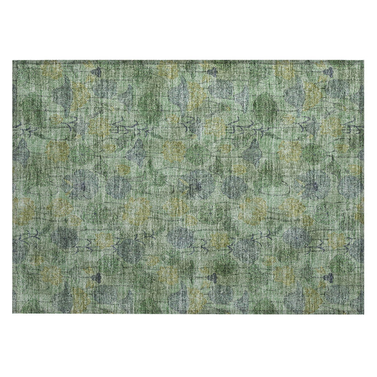 Machine Washable Indoor/Outdoor Kimberlin ACN2128 Floral Rug