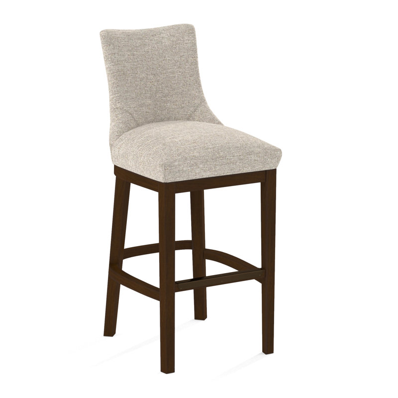 Upholstered Stool, 61473-73, Pecan
