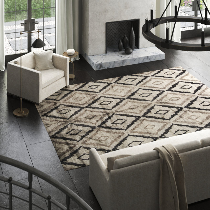Wool Ikat Area Rug
