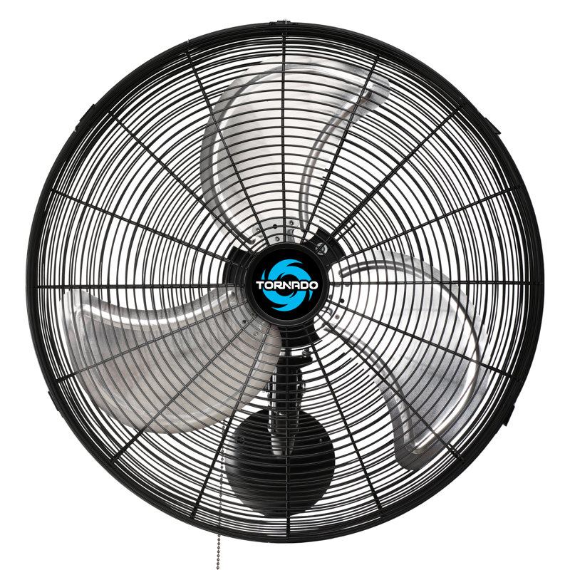 Tornado 20 Inch Pro Series High Velocity Oscillating Wall Mount Fan For Industrial, Commercial, Residential Use 3 Speed 5250 CFM UL Safety Listed