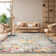 Felty Southwestern Gray/Yellow/Blue Area Rug