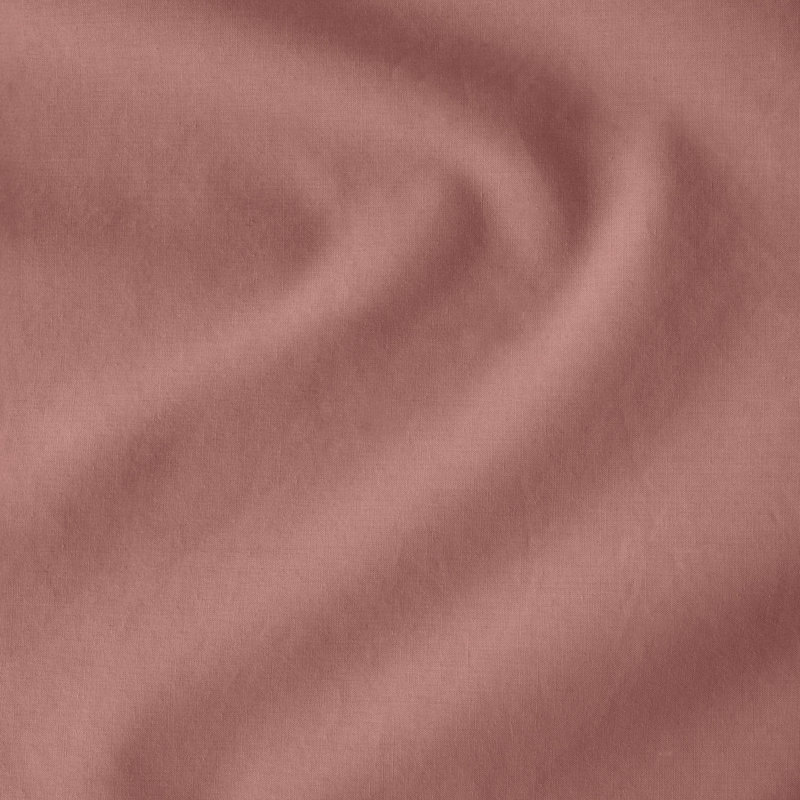 Drap-housse en percale de coton biologique à densité de tissage 300 fils, Drap-housse de taille double, Vieux rose