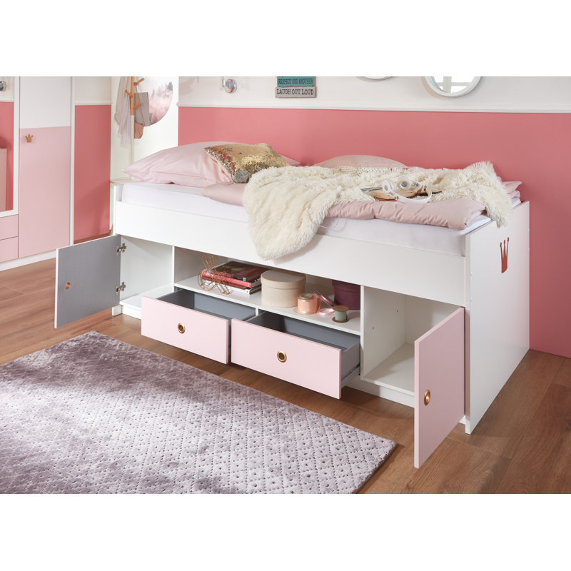 Sadie Solid Wood European Single (90 x 200 cm) Cabin 3 Piece Bedroom Set