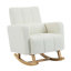 Chaise berçante d'appoint rembourrée avec coussin