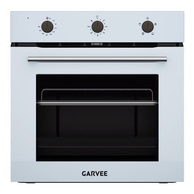 24 Inch Single Wall Oven, 2.5 Cu.ft. Built-in Electric Oven with 4 Cooking Functions, 3000W Power, Knob Control, Low-e Glass Door & Cooling Fan, Easy Clean Enamel Interior