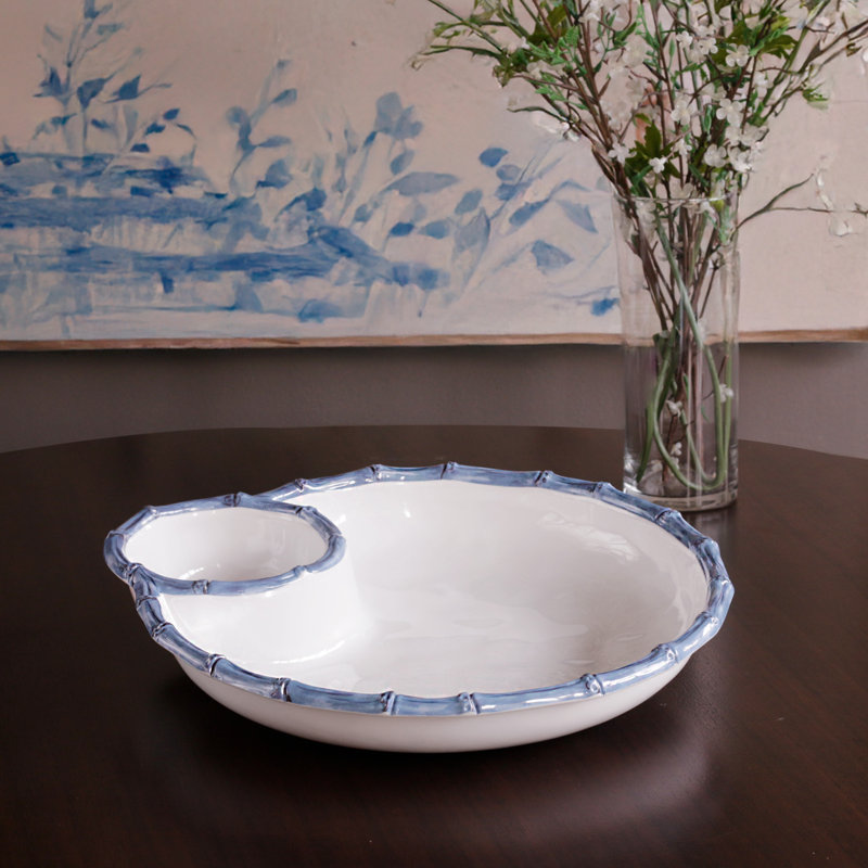 Vida Melamine Chips And Dip Platter