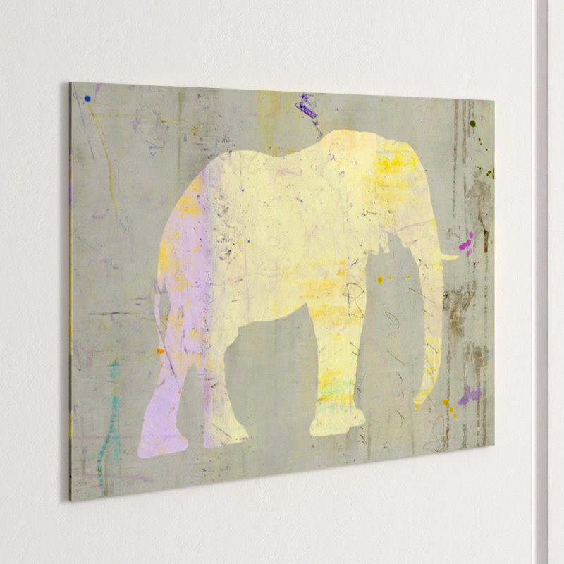 Elephantastic Print by Emma Brooks, Glass Coat, 24" H x 32" W
