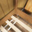 Lit simple superposé simple au-dessus de simple en bois