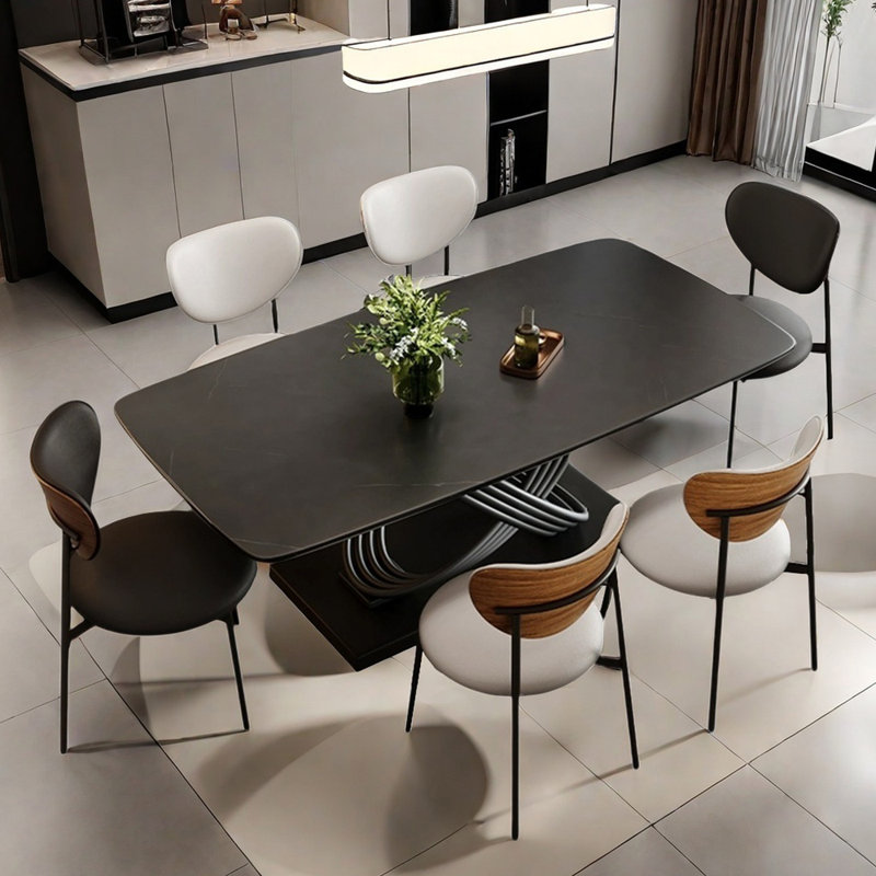 Hermidale, Noir, Noir / Blanc cassé, H 29,5 po x L 70,9 po x l 35,4 po