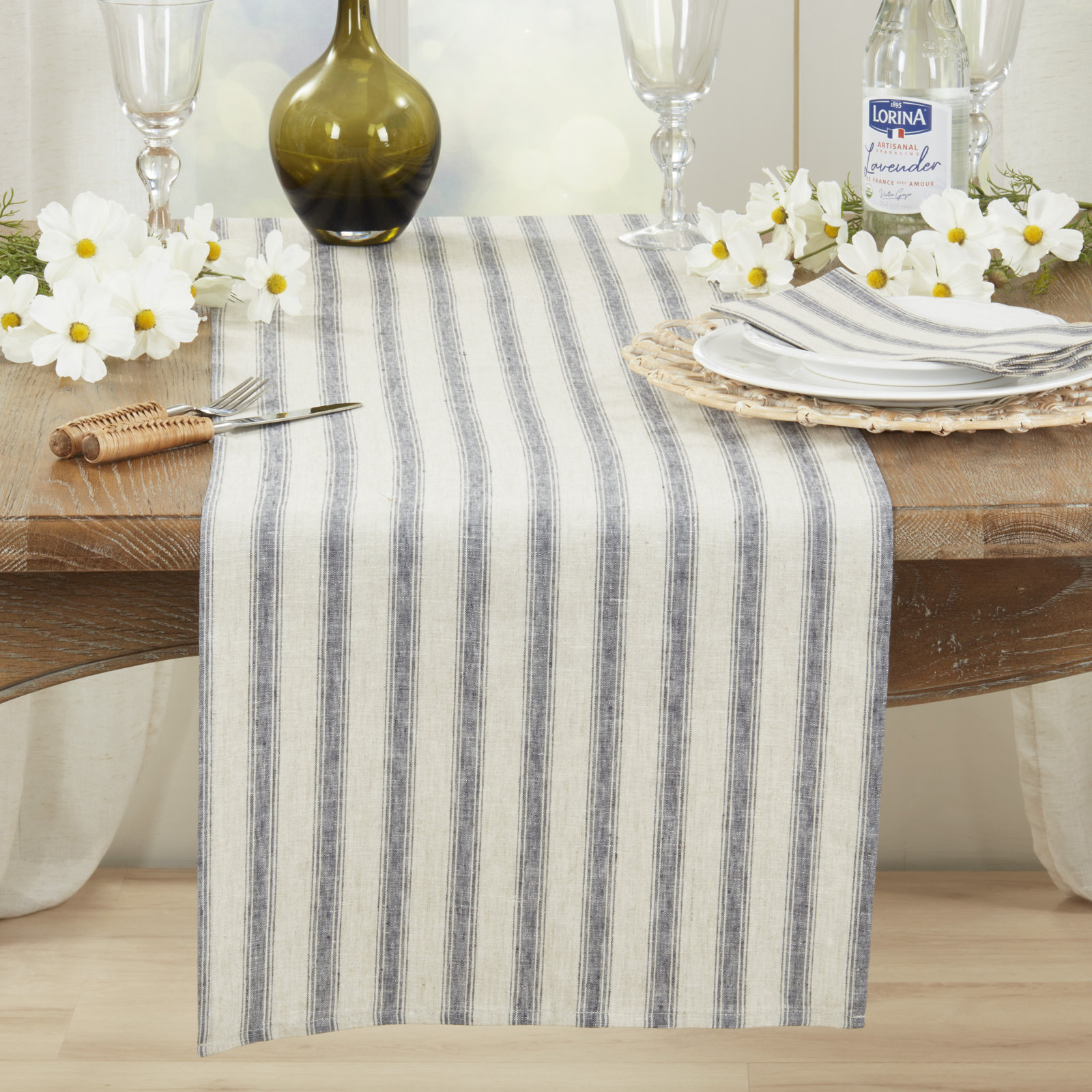 Persis Collection 72" Linen Table Runner
