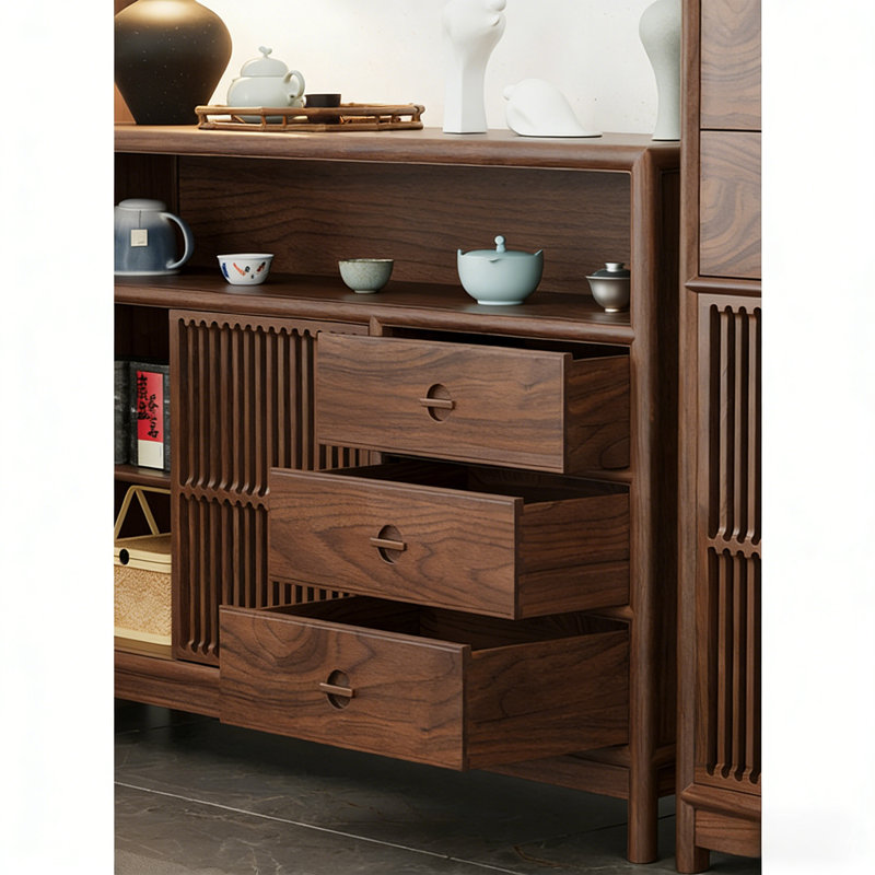 Table de buffet multifonctionnelle à grille, H 35,43 po x l 62,99 po x P 14,96 po