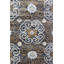 Khotan Wool Geometric Area Rug in Brown/Charcoal/White-62672828