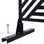 Écran d'intimité en métal noir H 76 po x l 48 po - autoportant pour terrasse, patio-122460669