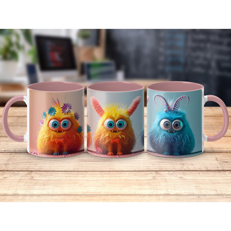Ceramic Coffee Mug, Pink