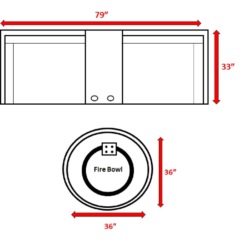 Ensemble de conversation modulaire en osier toutes saisons Winsford pour 2 personnes avec coussins